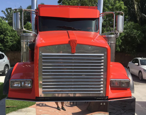 Grille Fits Kenworth T800 Louvered Style S.Steel