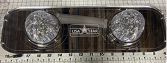 White/Blue Interior Sleeper Dome Light Watermelon (2) Fits Freightliner Columbia & Century