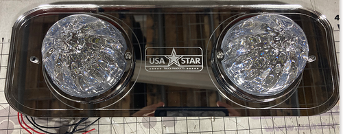 Red/White Interior Sleeper Dome Light Watermelon ( 2 ) Fits Freightliner Cascadia 2007-2017