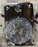 White/Red Watermelon 1 Interior Light Sleeper Dome Fits Peterbilt 378,379 2005 Older