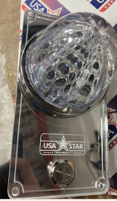 White/Red Interior Sleeper Dome Light For Watermelon ( 1 ) Fits Peterbilt 378,379 2005 Older