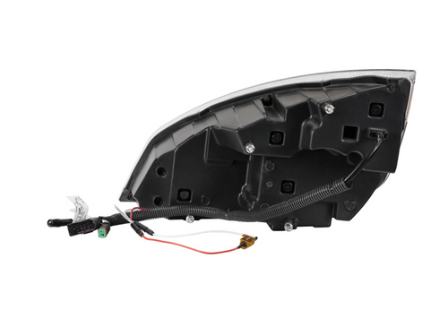 Black Quad-LED Headlight With LED DRL & Seq. Signal For 2018-2024 Freightliner Cascadia - Passenger