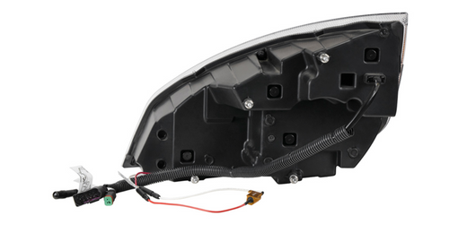 Chrome Quad-LED Headlight With LED DRL & Seq. Signal For 2018-2024 Freightliner Cascadia - Passenger