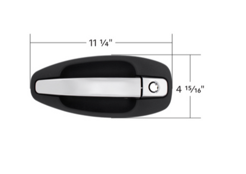Chrome Exterior Handle For Kenworth T680/T880 (2013-2024) And W990 (2019-2024) - Driver