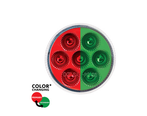 7 LED 2" Round Double Fury Light (Clearance/Marker)
