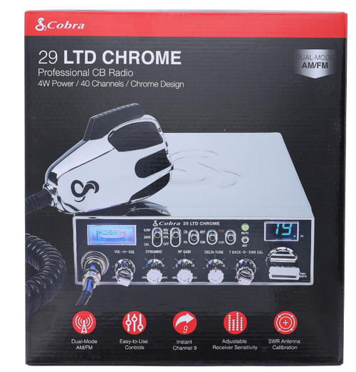 Cobra 29 LTD CHROME CB Radio Dual-Mode AM/FM