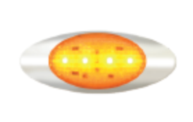 Amber/Amber Smal Oval Led Light Fits Coronado
