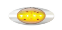 Amber/Clear Smal Oval Led Light Fits Coronado