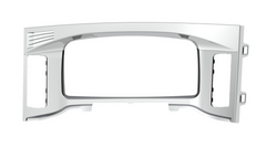 Chrome Plastic Center Dash Instrument Bezel For 2018-2023 Freightliner Cascadia