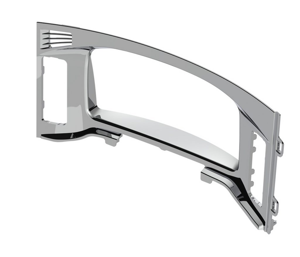 Chrome Plastic Center Dash Instrument Bezel For 2018-2023 Freightliner ...
