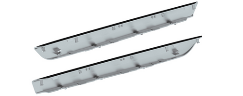 Chrome Plastic Door Grab Handle Covers For 2018-2023 Freightliner Cascadia (Pair)