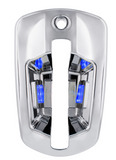 6 LED Chrome Door Handle Cover For 2018-2024 Freightliner Cascadia - Driver, Blue LED