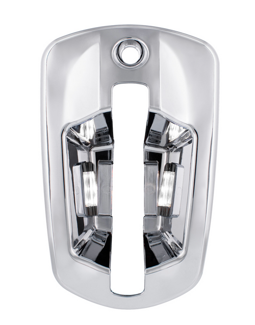 6 LED Chrome Door Handle Cover Fits  Freightliner Cascadia 2018-2023 Driver, White LED