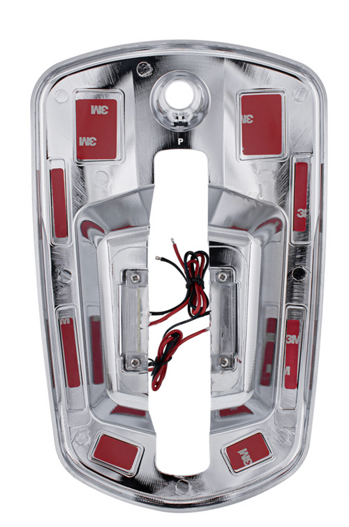 6 LED Chrome Door Handle Cover Fits  Freightliner Cascadia 2018-2023 Driver, White LED