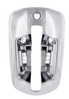 6 LED Chrome Door Handle Cover For 2018-2024 Freightliner Cascadia - Passenger, White LED