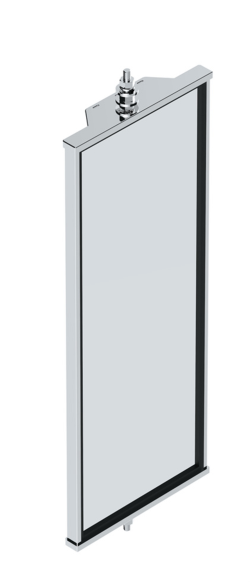 6" X 16" 430 Stainless Steel West Coast Mirror - Non Heated