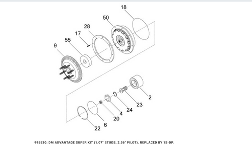 Horton DM Advantage On/Off Fan Drive Repair Kit