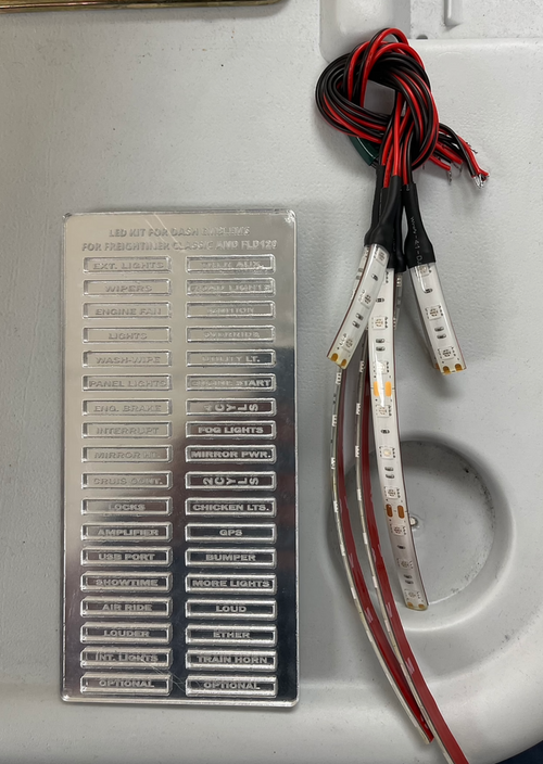 Purple Led Kit For Dash Emblems Fits Freightliner classic Fld120