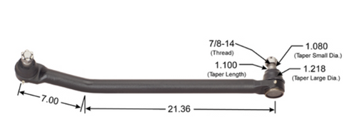 Drag Link Assembly fits Freightliner Cascadia 2018+ 28"