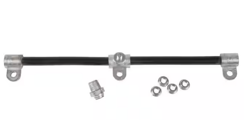 14" Stud Top Stackable 3-Battery Harness Cable - Black