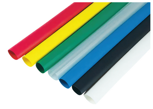 Assorted 3/16",1/4",3/8" Black Heat Shrink Tubing, (8) 4" Pcs.