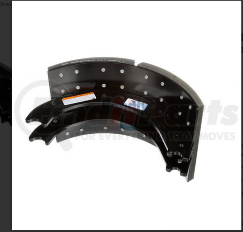Brake Shoe 4726R ,23.000 lb West Coast california 8-5/8” X 16.5” Eaton (4726E)