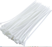 12" (L) Nylon Cable Zip Tie 100 pcs/display bag White