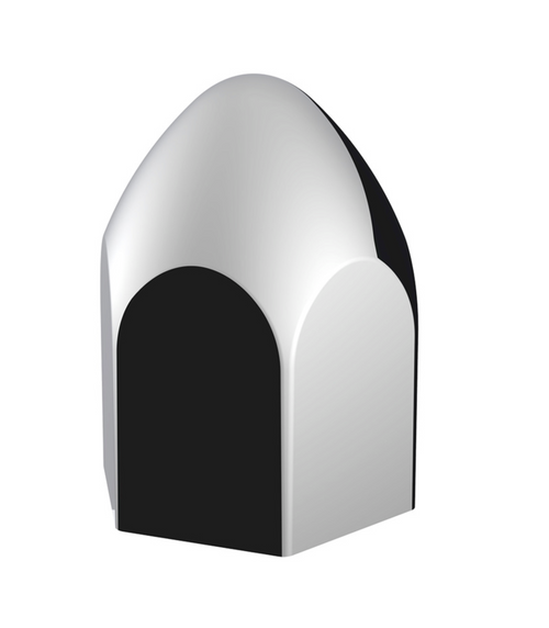 15/16" x 1 5/8" Bullet Nut Cover -Flange - Push-On 10 PACK