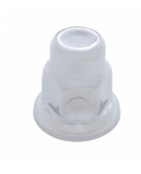 32mm x 2" Chrome Steel Tall Nut Covers With Flange (10-Pack) 