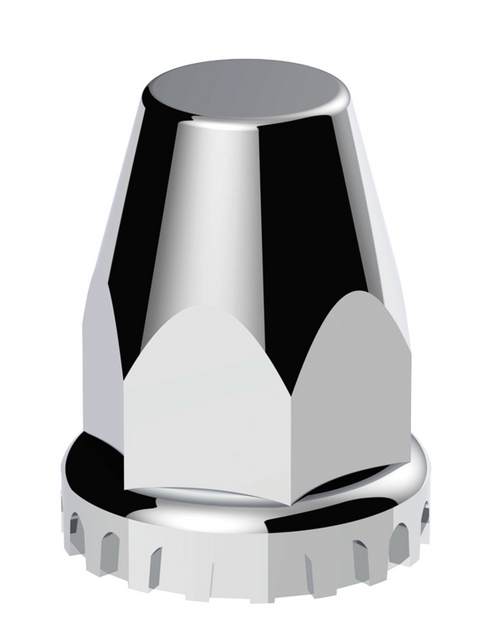 33mm x 2-3/4" Chrome Plastic Original Nut Covers - Push-On