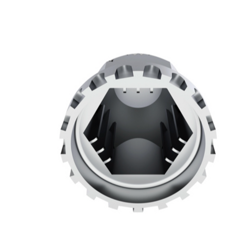 33mm x 2-3/4" Chrome Plastic Original Nut Covers - Push-On