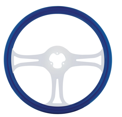 18" Color Blade Steering Wheel - Electric Blue