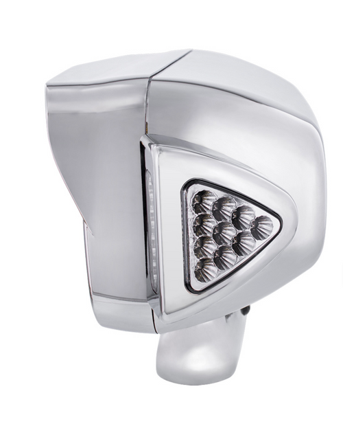 10 High Power LED "Blackout" Projection Headlight Assembly W/Mounting Arm & Turn Signal Side Pod - Passenger S PETERBILT