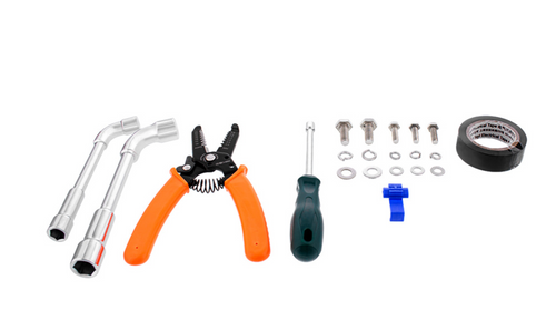 10 High Power LED "Blackout" Projection Headlight Assembly W/Mounting Arm & Turn Signal Side Pod - Driver Side PETERBILT