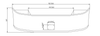 18" Bumper Chrome Fits Peterbilt 386 W.around Aero 3" ,Plate Hole