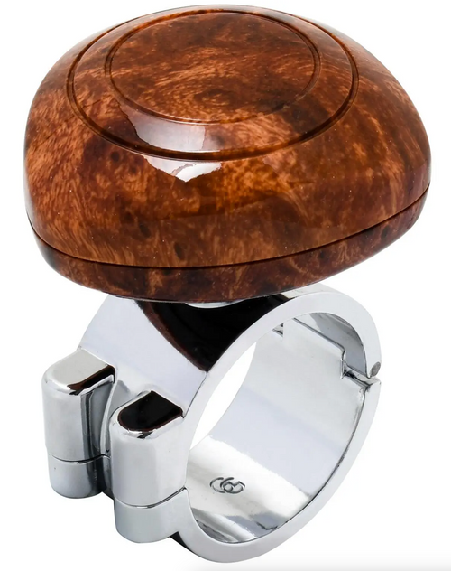 Wood Style Steering Wheel Spinner Knob with Larger Diameter