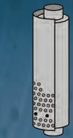 180° - 48" Stack Cage with - 5" Mounting Rings (2ea) - Stainless