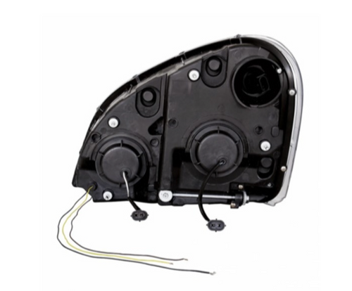 Blackout Projection Headlight W/Dual Function Amber LED Position Lights For 2008-17 FL Cascadia - Passenger