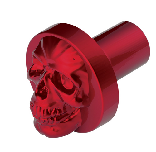 Skull Air Valve Knob - Candy Red