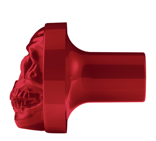 Skull Air Valve Knob - Candy Red