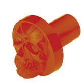Skull Air Valve Knob - Cadmium Orange