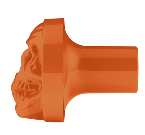 Skull Air Valve Knob - Cadmium Orange