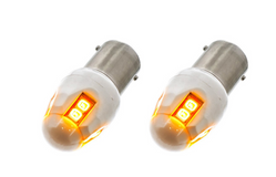 High Power 8 LED 1156 Type Bulb - Amber (Card of 2)