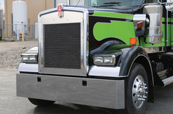 20" Bumper kenworth W900L W900B Stainless Steel With Mitered Ends Tow Hole