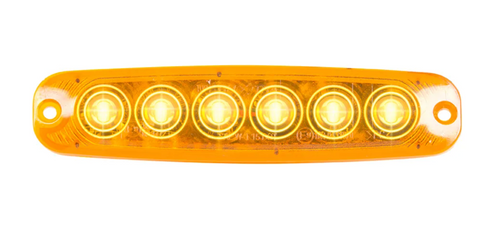 Amber/Amber 5 ⅛" Ultra Thin Strobe LED Light