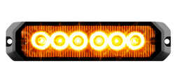 Amber/Amber 5" Medium Rectangular LED Strobe Light