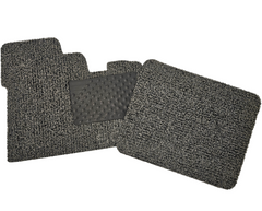 Black/Grey Floor Mat Fits Peterbilt 357, 375, 377, 378, 379 - 2004 & Older