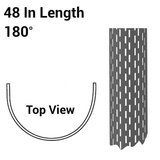 Premium 48” Heat Shield / Muffler Guard To Fit 4” Diameter In Stainless Steel Bright Finish With 4” Brackets Inlcuded