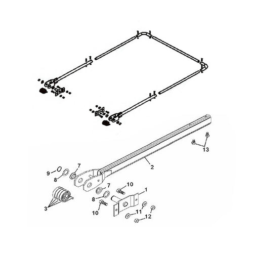 4 Spring Aluminum Up To 24ft Dump Truck. External Mount