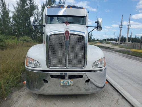 22” Chrome Bumper (Kenworth T660 2007-2016) W/ Wrap Around, Air Vent, Tow & 10 Hidden Light Holes